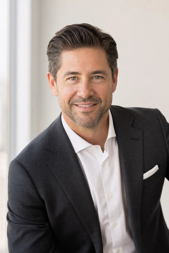 Executive headshot after enhancement